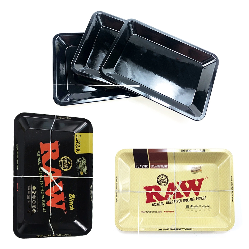 18*12.5cm Metal Rolling Tray Smoking Accessories Tobacco Rolling Tray