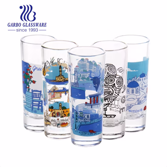 En stock, vasos de whisky de cristal transparente con Base pesada redonda grabada, vaso de cristal para licor y whisky para fiesta en Bar