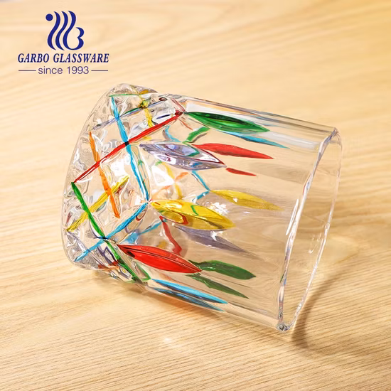 1.4oz 40ml venden al por mayor las pequeñas tazas de cristal determinadas del vaso de chupito del whisky para el partido de la barra de las bebidas espirituosas del licor